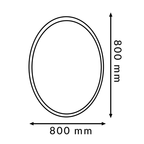 Oglindă modernă cu Touch pentru baie design premium rotund
