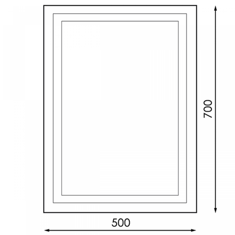 Oglindă iluminată LED 3CCT cu Touch pentru baie