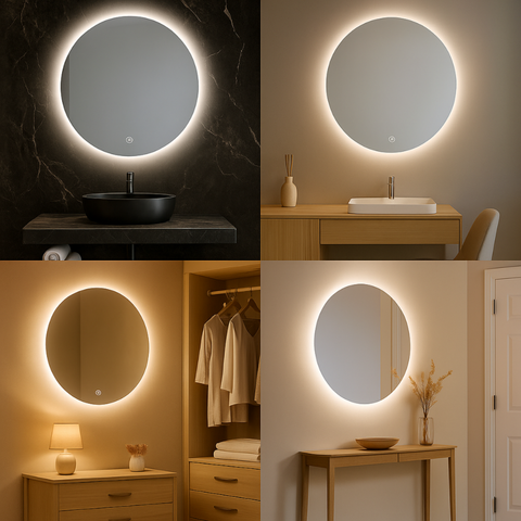 Oglindă LED perimetrală Rocio cu touch control