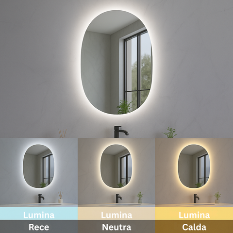 oglinda baie iluminata 3CCT montaj vertical