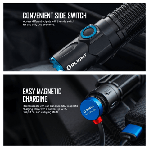 Olight Warrior 3 autonomie mare acumulator 5000 mAh
