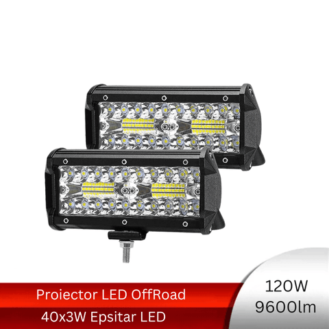 proiector led bar, proiectoare offroad, proiector 4x4, modele proiectoare auto, proiector auto dreptunghiular, set proiectoare auto, proiector auto masina teren-led-box.ro