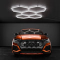 5 Hexagoane honeyComb, lumina rece, 192w, led-box.ro
