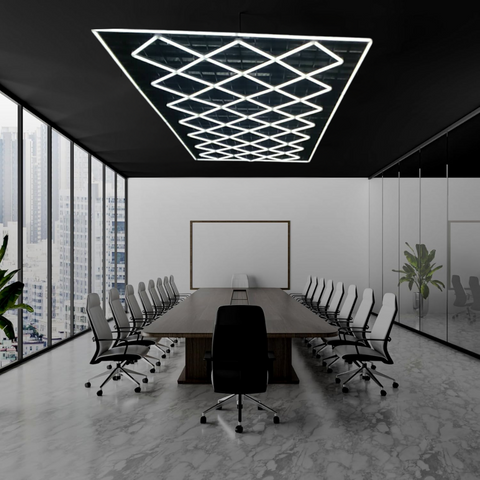 Structură LED hexagonală HoneyComb 680 W cu lumină alb rece 6000K
