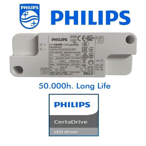 Panou LED Philips 44W - UGR17 - CRI+92, 62x62 cm, 10 bucati - led-box.ro