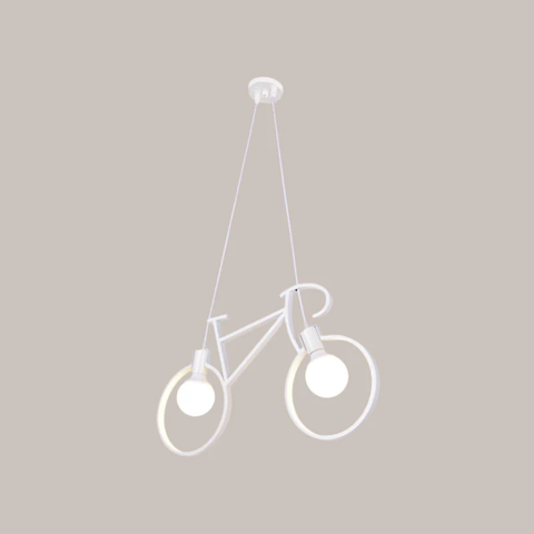 Pendul tematic alb pentru spații instagramabile și zone de lounge
