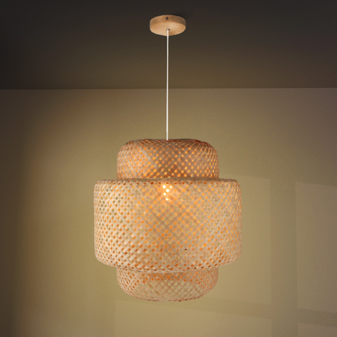 Lampă interioară Canarias boho natural cu efect decorativ de lumini
