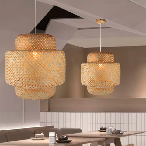 Pendul Canarias sculptural triple layer în atmosferă caldă