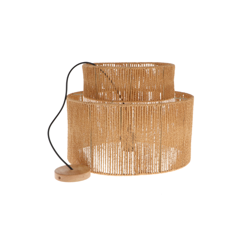 Lampă Rat dublu cilindru în trepte, iluminat cald în living