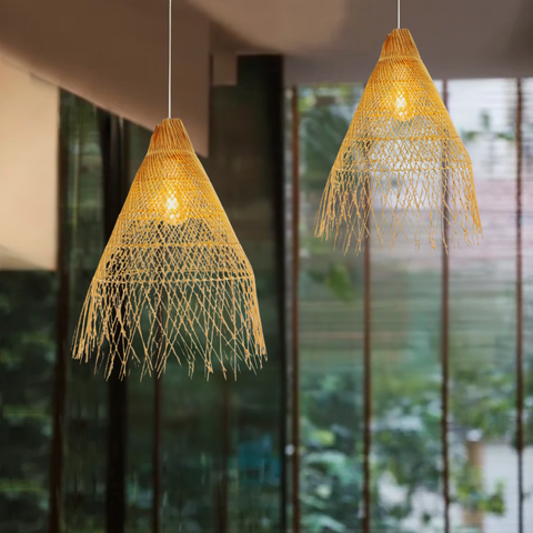 Pendul Ibiza Boho cu fire libere și lumină caldă