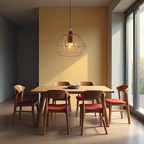 Pendul rose copper Kandang cu geometrie pliabilă