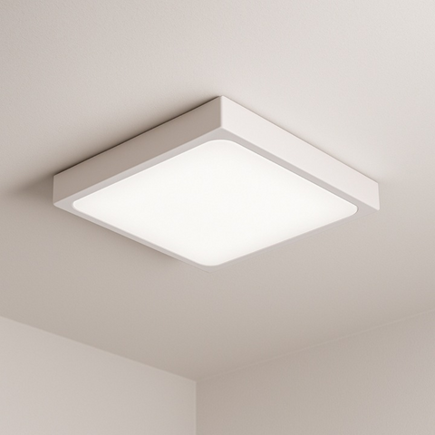 plafoniera smart alba 2xe27 cu senzor microvaluri ip44