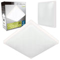 plafoniera patrata alba luvo 2xe27 ip44 305x305mm
