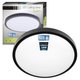 plafoniera led rotunda neagra 18w luvo cu senzor reglabil
