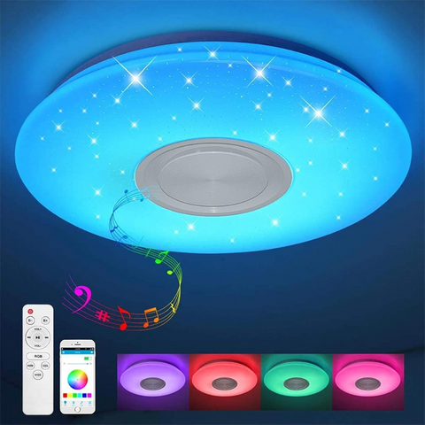 Ambianță colorată și muzică din plafoniera LED Magic