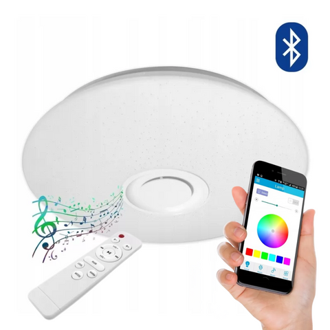 Plafonieră rotundă LED inteligentă cu control prin aplicație