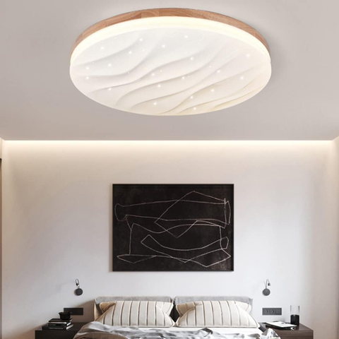 Profil lateral plafonieră LED Ø400 x 80 mm, difuzor stele