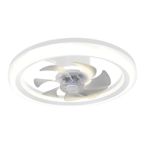 Plafonieră ventilator albă pentru living modern