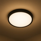 plafoniera eleganta led slim negru 24w alb neutru