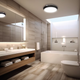 plafoniera led exterioara 18w ip65 cu senzor miscare
