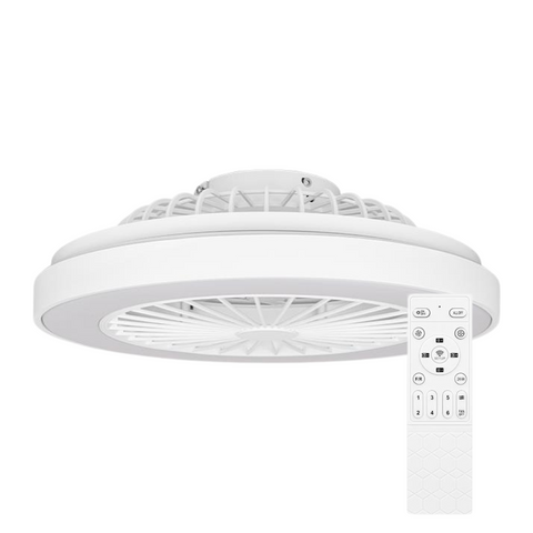 Plafoniera LED KLEO 36W+15W rotundă cu ventilator și lumină 4000K
