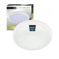 Plafonieră LED rotundă Luvo 18W albă Ø275mm IP44 montată pe tavan

