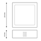 Spot LED pentru spații moderne 20W IP44