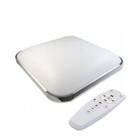 Plafonieră LED pătrată 36W cu lumină reglabilă 3000K–6500K
