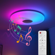 Plafonieră LED cu difuzor Bluetooth integrat pentru muzică ambientală
