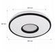 Plafonieră LED rotundă cu protecție IP20 dimensiuni 390x80mm