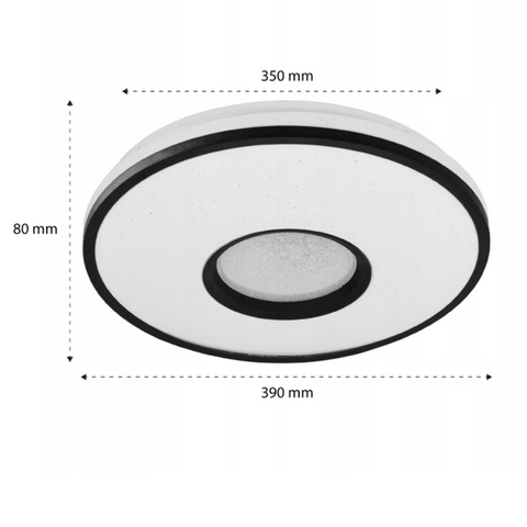 Plafonieră LED rotundă cu protecție IP20 dimensiuni 390x80mm