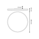 Spot LED 30w IP44 pentru tavan rotund alb
