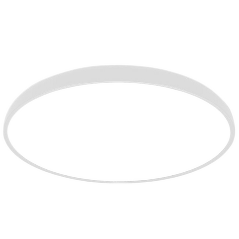 Plafonieră LED albă rotundă Ø400mm montată pe tavan
