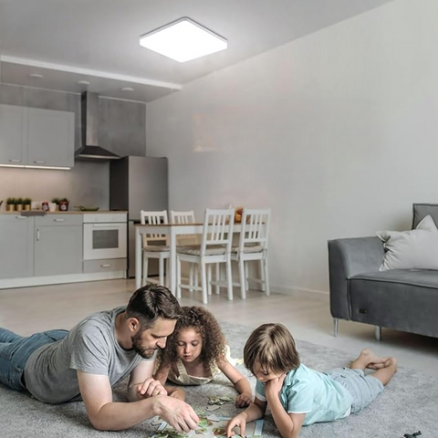 plafoniera led tavan patrata, lumina selectabila, 54w