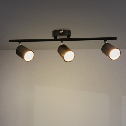 spoturi reglabile plafon negru industrial