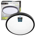 plafoniera compacta neagra Ø325mm led 24w cu senzor miscare