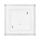 plafoniera clasica alba 2xe27 patrata pentru baie