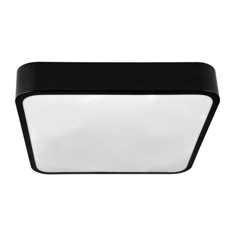 Plafonieră LED pătrată slim 32W CCT, carcasa neagra