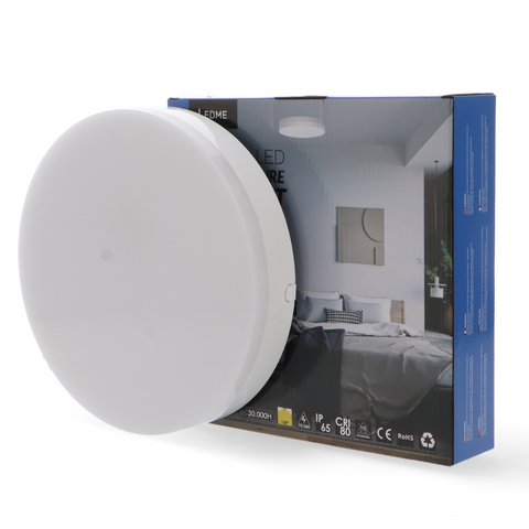 plafoniera alba tavan, putere selectabila, temperatura de culoare selectabila, led-box.ro