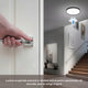 plafoniera led neagra 24w rotunda luvo cu senzor rf ip44
