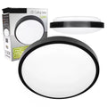plafoniera rotunda neagra luvo 2xe27 ip44 Ø305mm