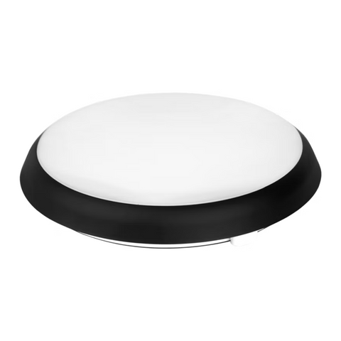plafoniera led rotunda 250mm negru 18w 4000k cu senzor