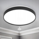 plafoniera inteligenta neagra 18w 4000k senzor miscare dip

