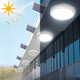 plafoniera solara, plafoniera led cu incarcare solara, plafoniera cu panou solar, iluminat solar, lampa solara, lampa cu incarcare solara, plafoniera led solara 120w, plafoniera solara cu senzor, led-box.ro
