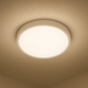 plafoniera cu senzor microvaluri dip 18w luvo alba ip44