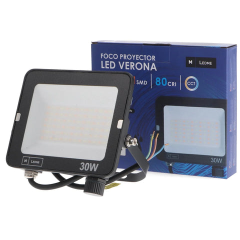 Proiector LED Verona Black 30W CCT - Exterior IP65