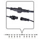 Ghirlandă LED Exterior 5m cu 6 Becuri Filament 1W E27, IP44