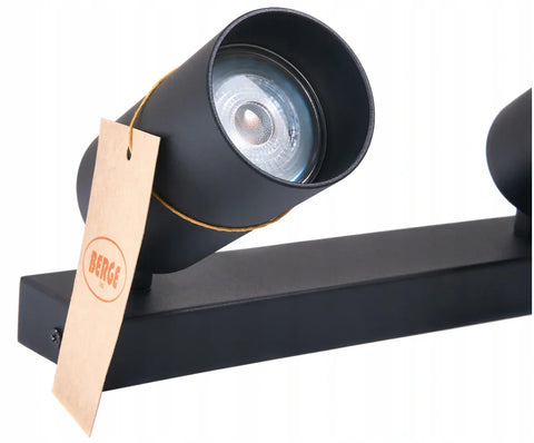 Lampă LED GU10 VIKI-L cu 10 Spoturi pe Bară Neagră