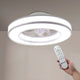 Ventilator de tavan LED Venecia CCT alb cu lumină reglabilă