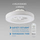 Ventilator plafon LED Venecia CCT cu control prin aplicație